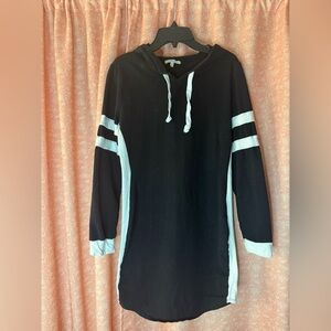 Charlotte Russe Black and White Hooded Dress